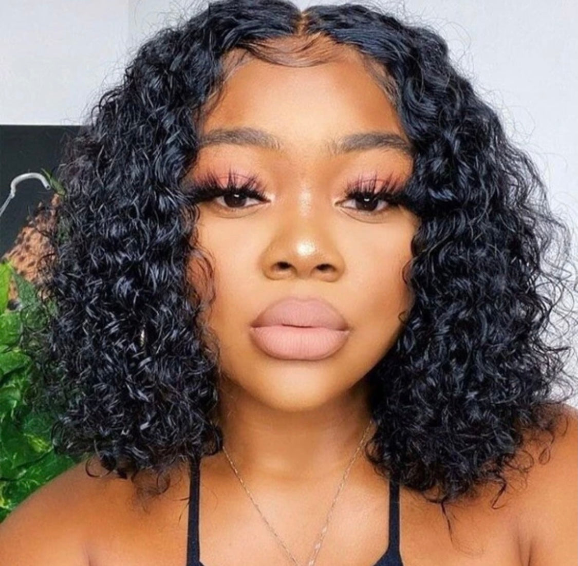 Short Deep Wave Bob Wig 13x1 T Part Bob Wigs Brazilian Human Hair Wigs