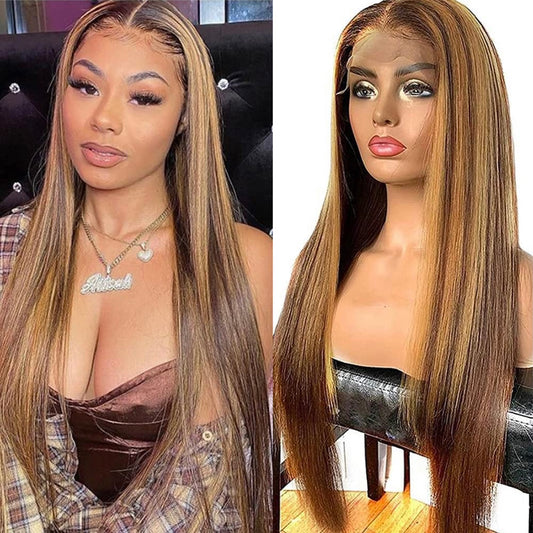 STRAIGHT HIGHLIGHT 13x4 LACE CLOSURE WIG